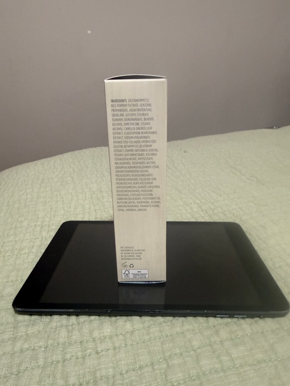 NWT Tatcha Dewy Serum in Beige Box with Purple Accent - Picture 4 of 4